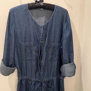 Ann Taylor Loft Denim Jumpsuit